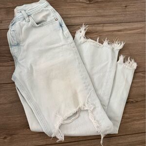 Free people- Distressed Light Blue Women's Jeans
